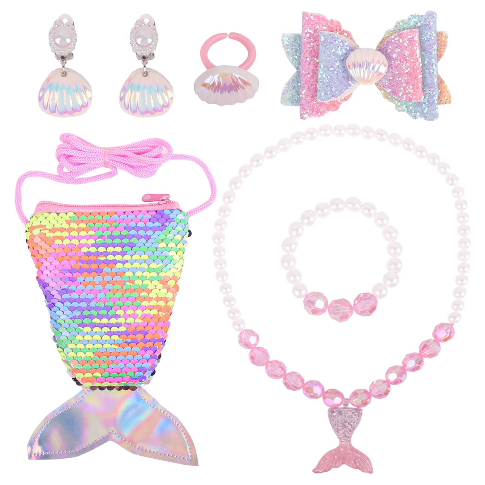 See full amazon price history chart for Nenjindz 7Pcs Mermaid Dress Up Jewelry Set For Girls Pearl Necklace Bracelet Ring Set Birthday Mermaid Theme Party Pendant Necklace For Girls, 7 Count (Pack Of 1), Acrylic Plastic Sequins Nenjindz 7Pcs Mermaid Dress Up Jewelry Set For Girls Pearl Necklace Bracelet Ring Set Birthday Mermaid Theme Party Pendant Necklace For Girls, 7 Count (Pack Of 1), Acrylic Plastic Sequins (B09DPTQDQG) Amazon Price History, Amazon Price Tracker