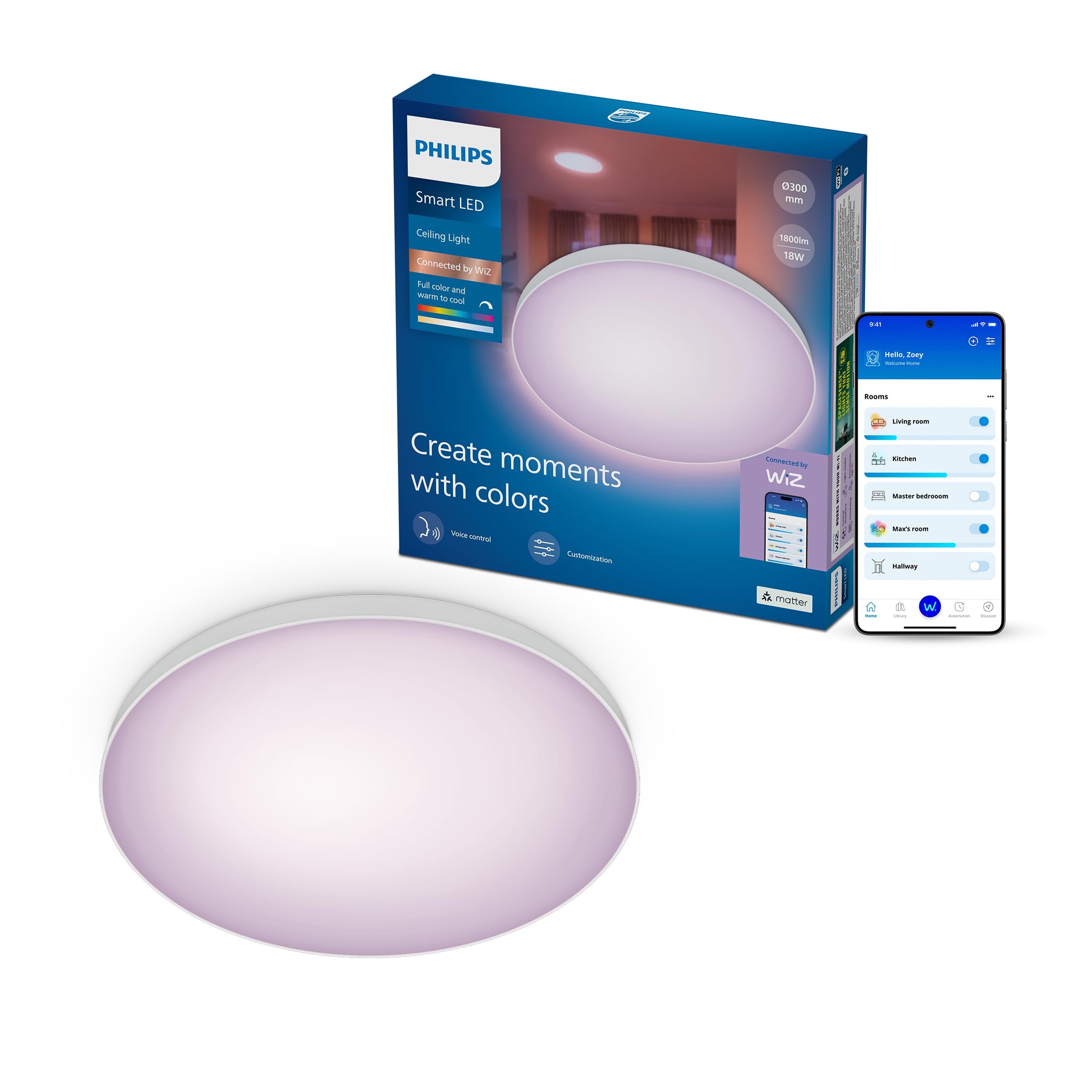 Philips Smart Lighting lampa sufitowa, okrągła, 30 cm