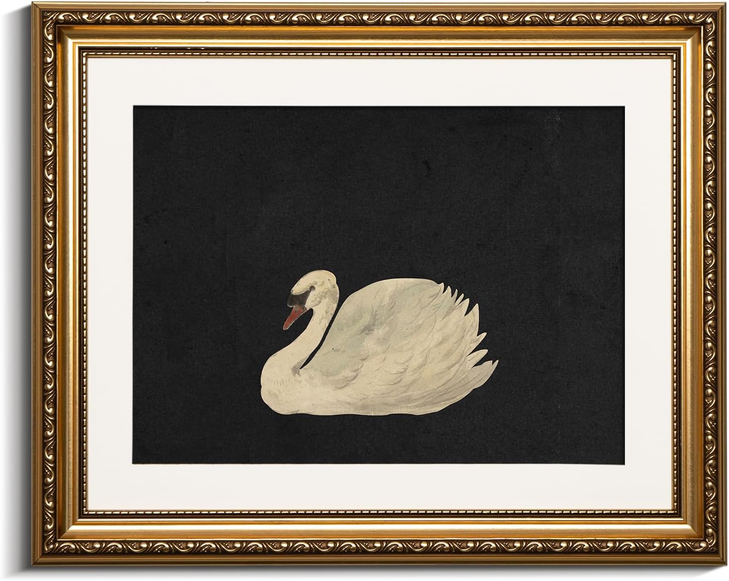 VIYYIEA Gold Framed Wall Art Canvas Print Home Decor,Black,13x16in