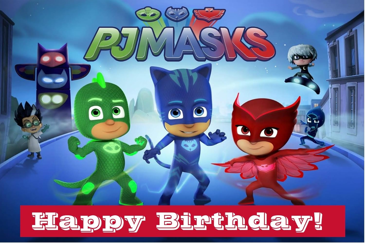 Next Day Shipping 3x5 feet PJ Masks Vinyl Banner