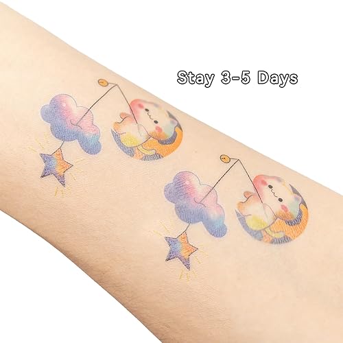 Miniatura 5 de Calcomanías temporales de tatuaje, 30 hojas de tatuajes falsos con brazos, impermeables, realistas, bonitas, flores, juguetes de tatuaje, regalos,