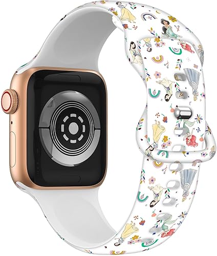 Miniatura 3 de Correa de silicona de dibujos animados compatible con Apple Watch de 1.496 pulgadas1.575 pulgadas1.614 pulgadas1.654 pulgadas1.732 pulgadas1.772