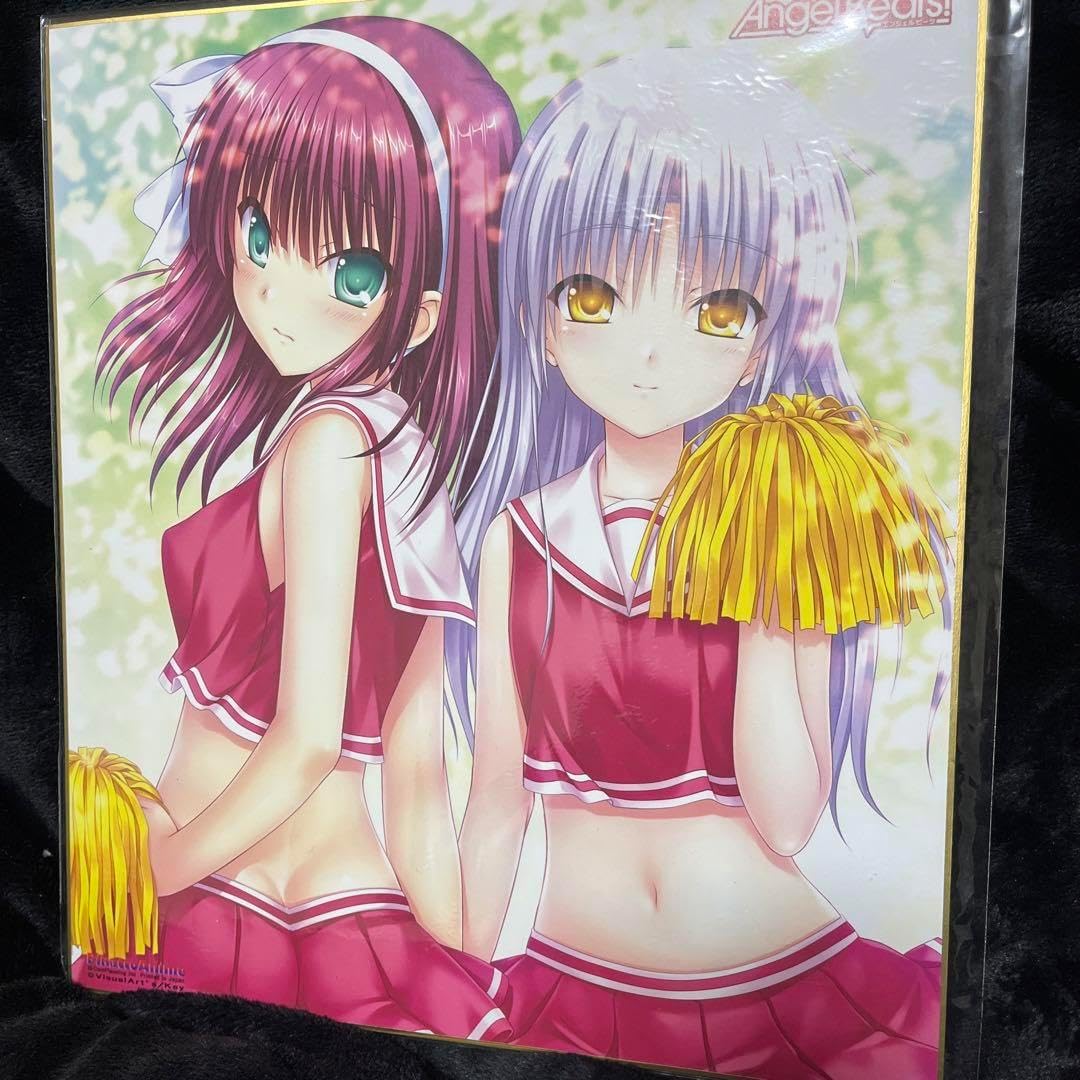 Angel Beats! 名言色紙　ゆり　直井 Angel Beats! 直井 名言 色紙