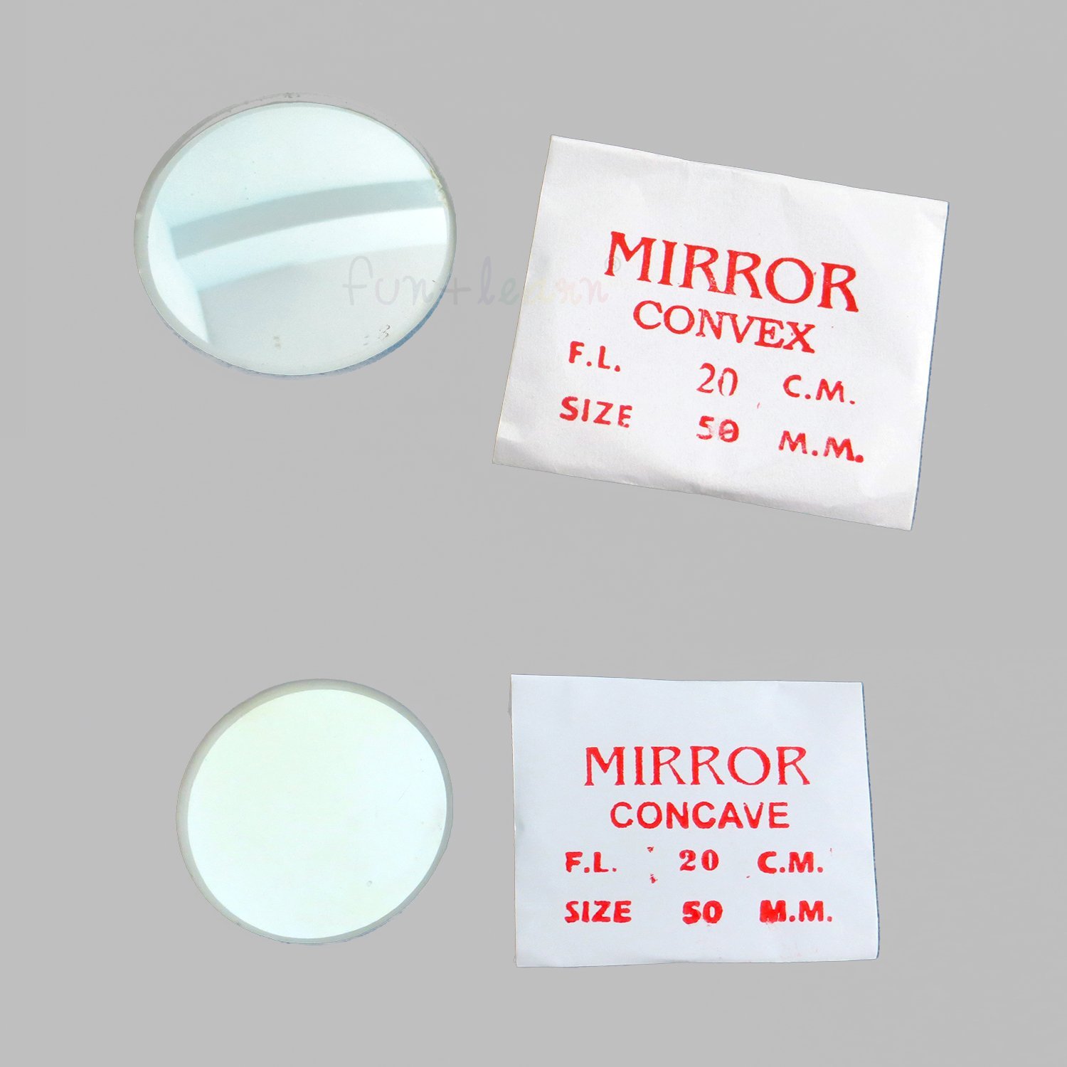 Asian Scientific 50mm Premium Round Transparent Glass Concave and Convex Mirror for DIY Experiments (Pack of 2) (B0DFT5VXYZ) Amazon Price History, Amazon Price Tracker