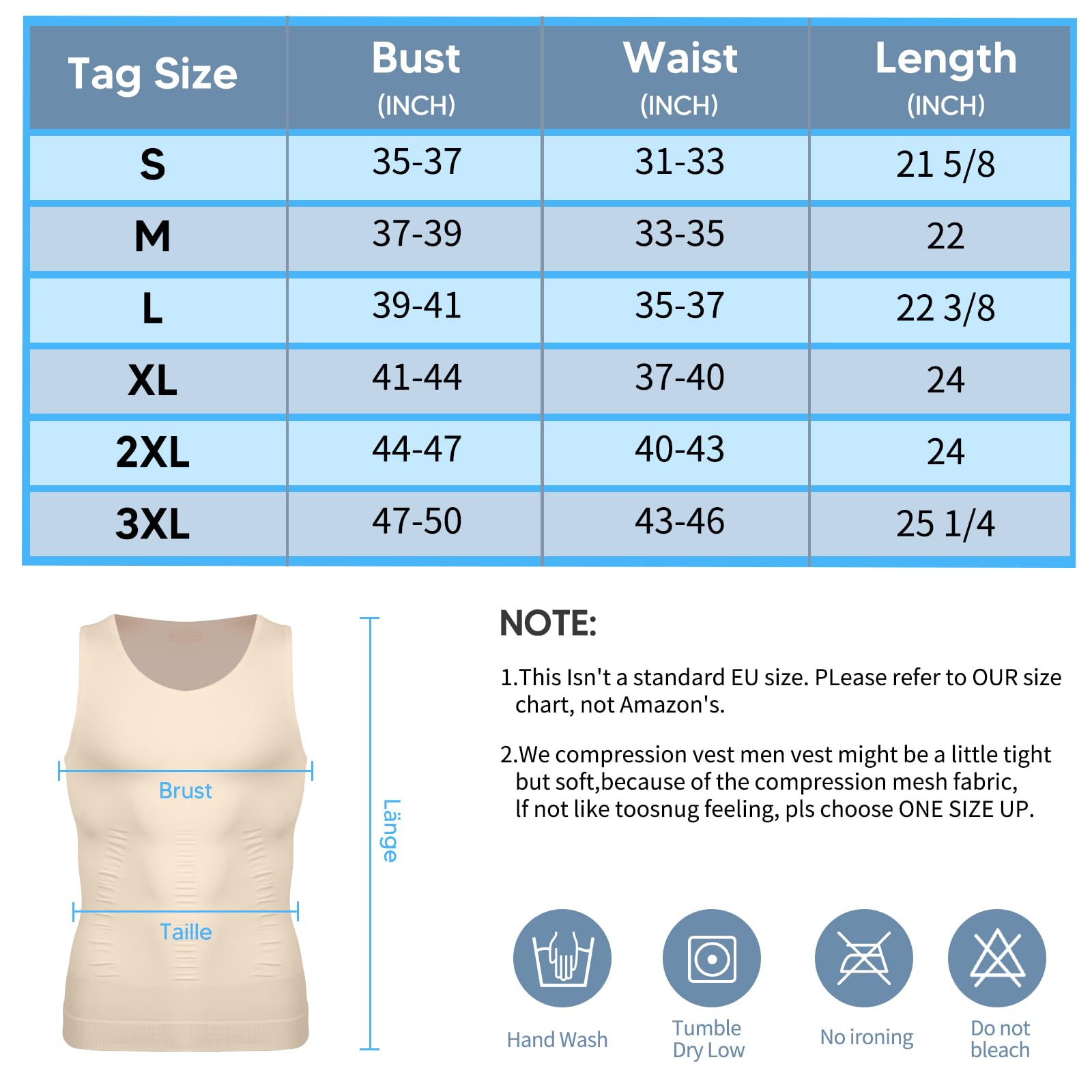 SLIMBELLE Body Shaper męski elastyczny podkoszulek męski Tight Compression Shirt modelująca talię modelująca figurę brzuch koszulka męska
