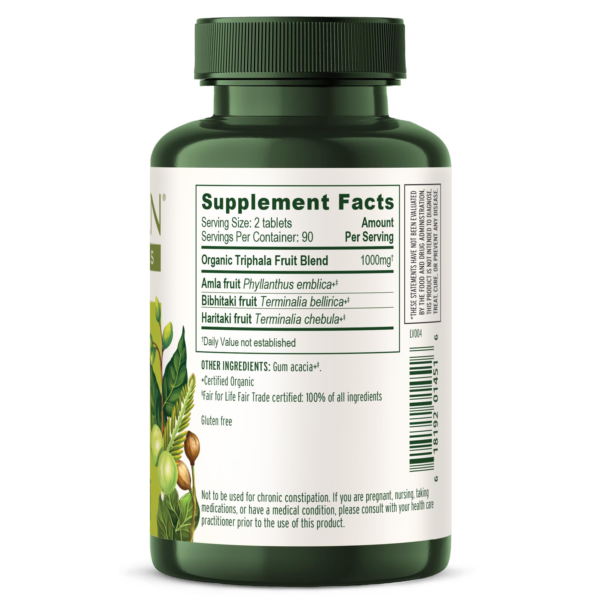 Banyan Botanicals Organic Triphala Tablets - Gentle Daily Digestion & Colon Cleanse Support - Amla, Haritaki, Bibhitaki - Healthy Elimination, Detox & Gut Microbiome - 180 Tablets - Non-GMO, Vegan* — Amazon image 10