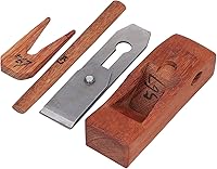 Vista 1 de Plano de mano de teca, herramienta de alisado de carpintería para cepillado y recorte de madera, equipo de carpintero profesional para proyectos