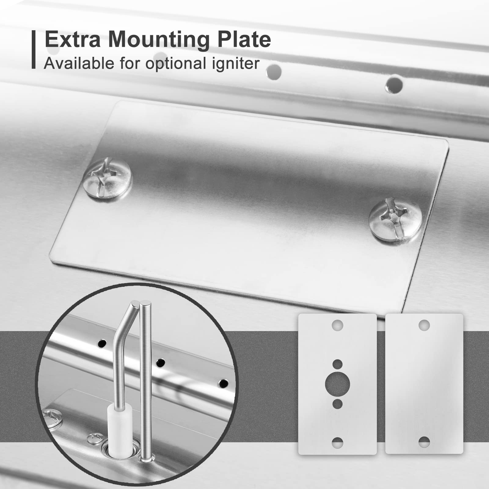 Snowchecking Propangas-Schlauch 61cm - Edelstahl Wellschlauch Für Feuerstelle Mit Messing-Adaptern