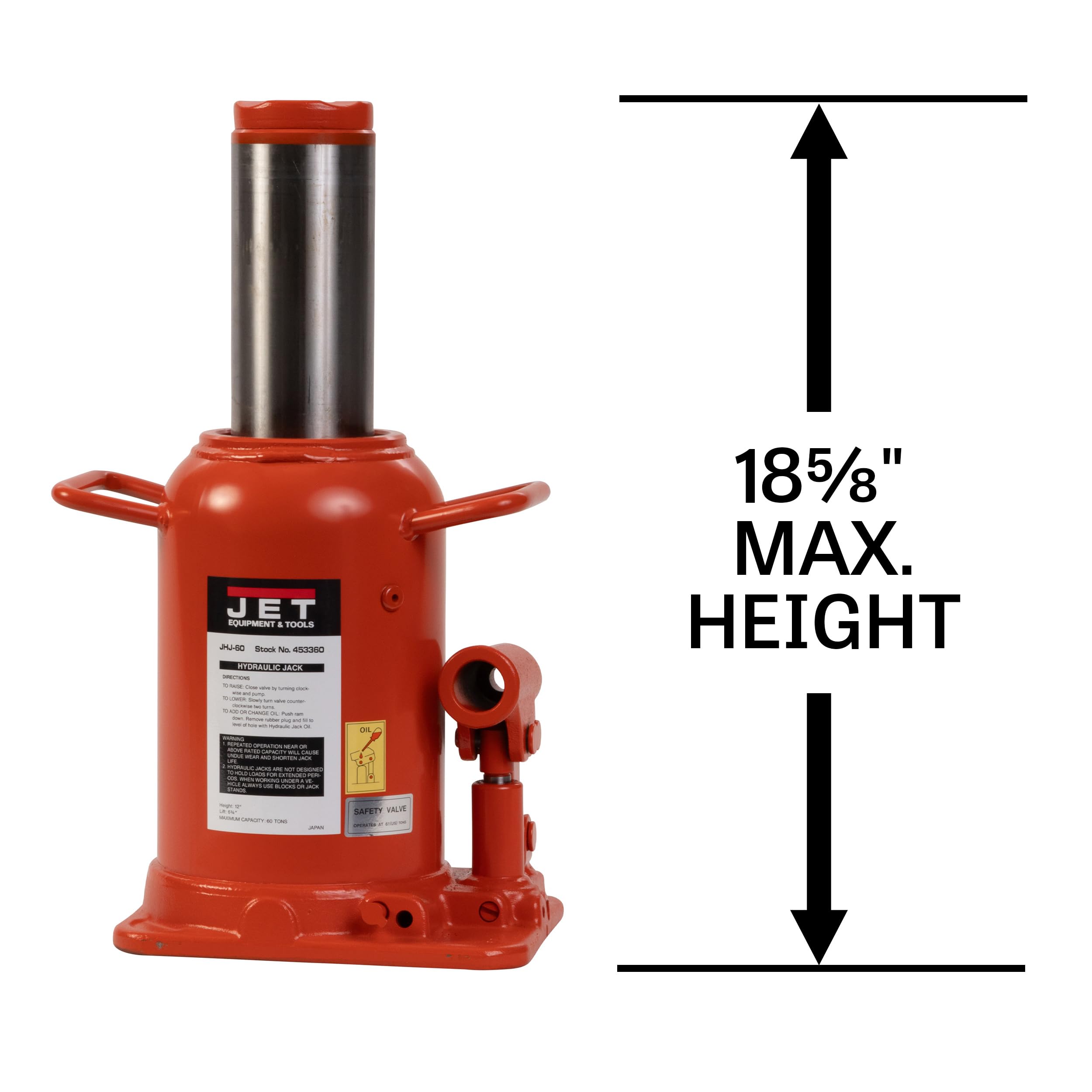 JET 60-Ton Hydraulic Bottle Jack (Model JHJ-060) : Amazon.ca