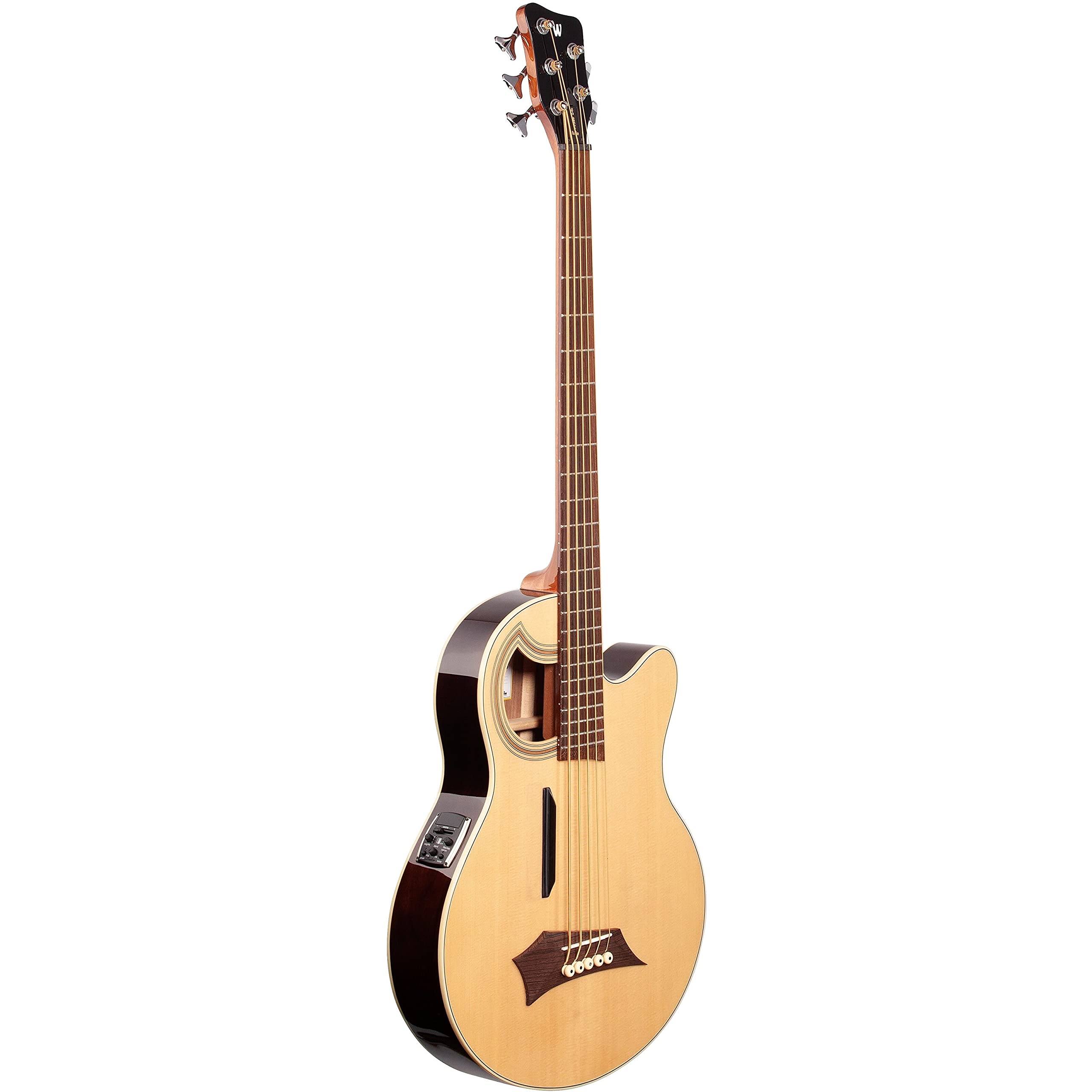 Warwick RockBass Alien Deluxe Hybrid Thinline - Natural Transparent Satin