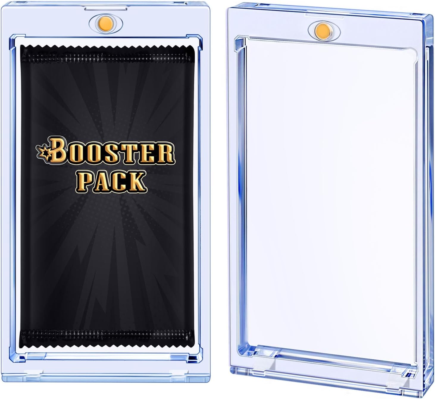 2 Pack Card Booster Pack Display Holder, Magnetic Card Holder for Card Booster Pack, UV Protection