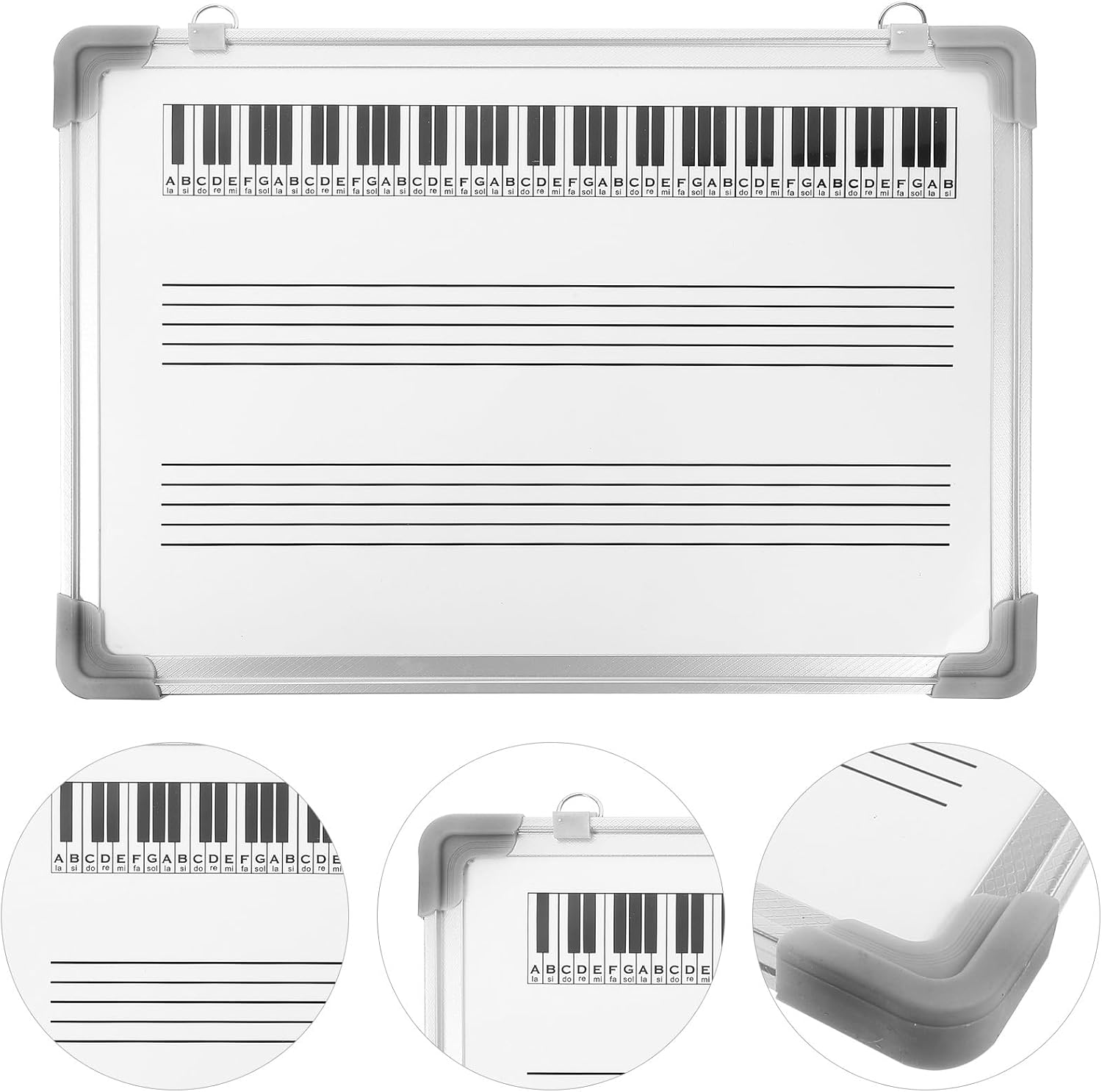 Staff Whiteboard Tools Keyboard Magnetic Whiteboard Symbol Boards Music Staff Dry Erase Board Educational Erasers Board Musical Note Board Double Sided Student Employee Board