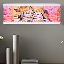 Printed Split Ac Cover Indoor Unit For 1.5 Ton Capacity AC, Inner Unit Ac Cover, All Weather Cover/Attractive Digital Prints/Dustproof/Water Resistant Split Ac Cover (Radha Krishana)