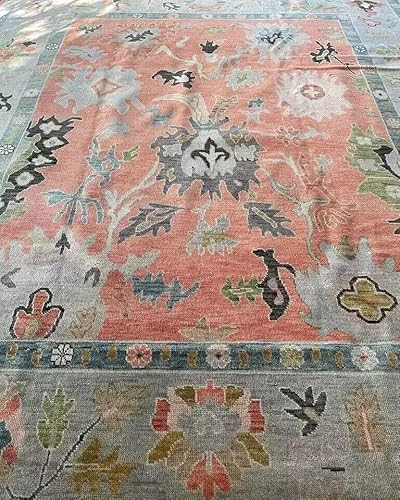 RUGS CELEBRATION Hand Knotted Rug, 6x9 Oushak Traditional Design 100%