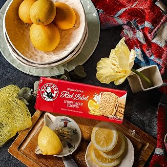 Bakers Red Label Lemon Creams Biscuits (200g) 12 Pack CASE