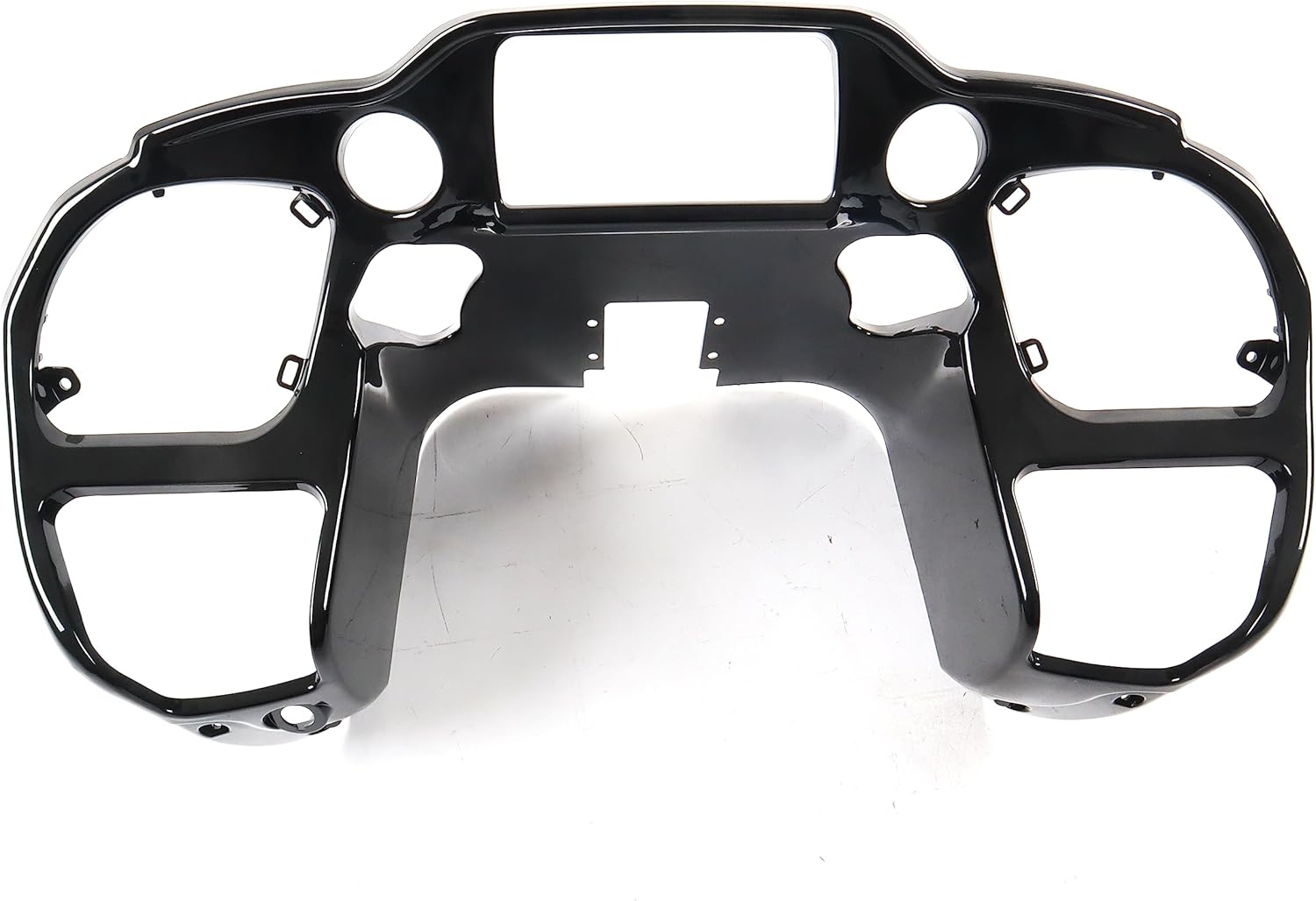 Front ABS Inner Fairing Headlight Fairing Fit for 15-23 Harley Touring Road Glide FLTRX CVO Ultra 2015 2016 2017 2018 2019 2020 2021 2022 2023 Vivid Black