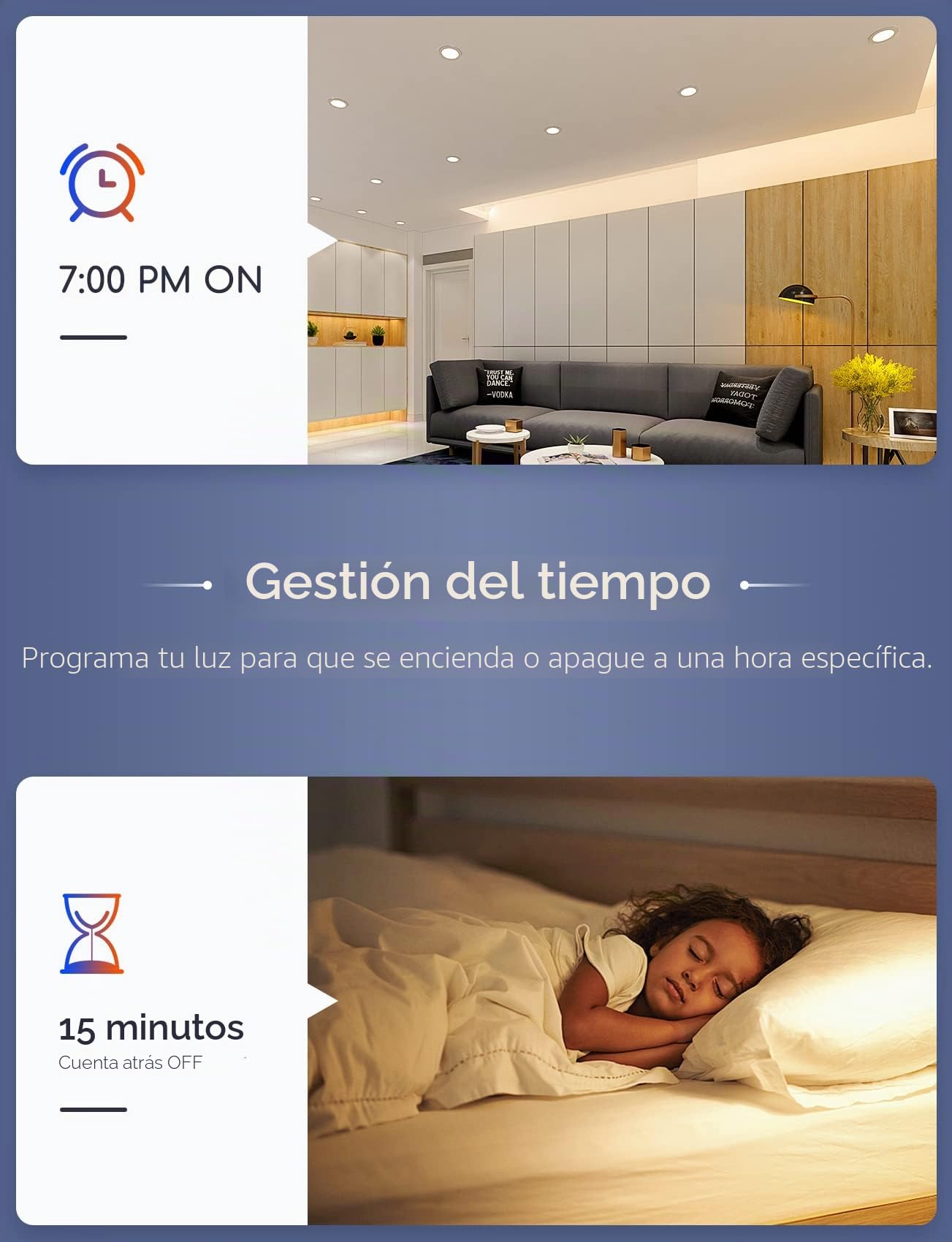 Aigostar 15 W inteligente Downlight LED, 6 Pack Luces para Alexa de 1430 LM Wi-Fi, Focos LED empotrada compatible con Alexa y Google Home, Regulable de luz cálida a blanca 3000-6500K, Φ145-155 mm