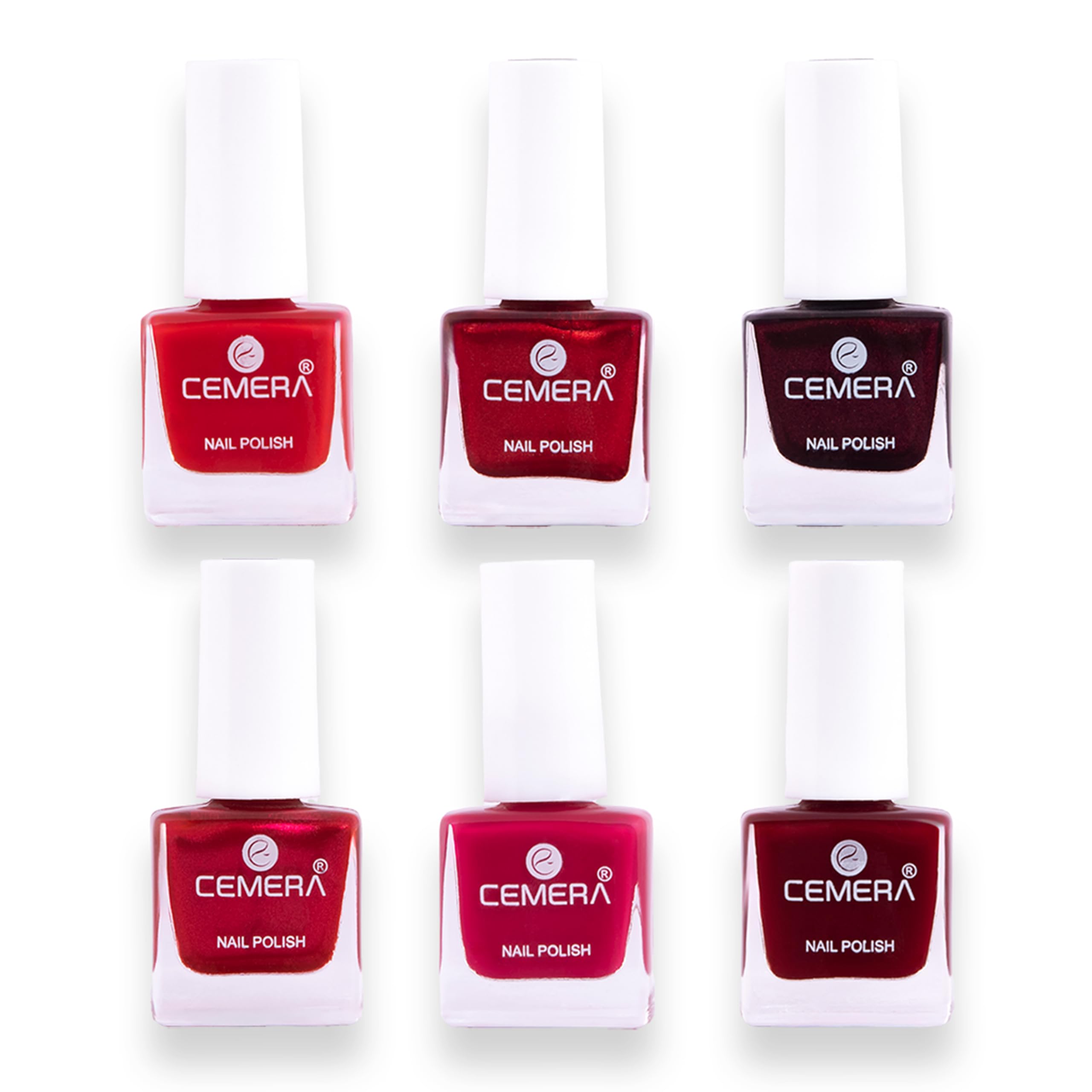 Nail Polish DESIRE - Crimson Velvet Collection (Pack of 6, 7ml) | Quick Dry, Long Lasting, High Shine Glossy Finish, High Pigment Formula-image-9