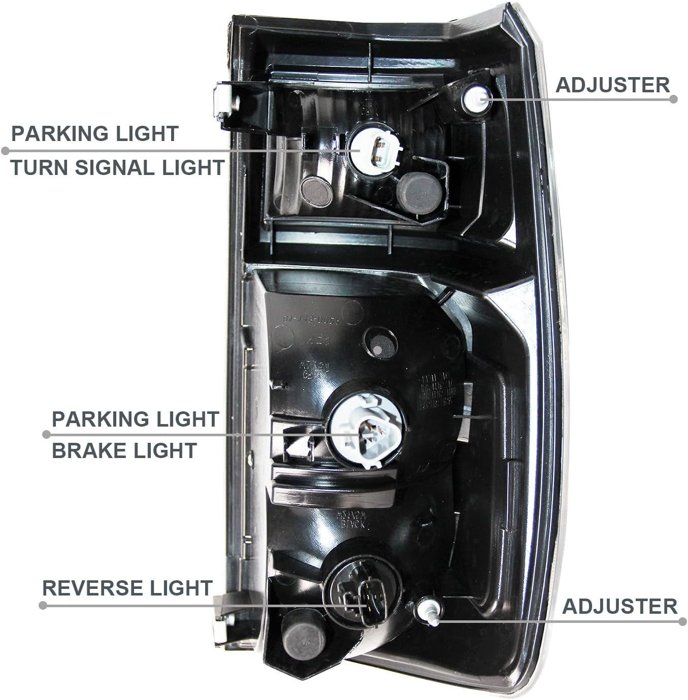 Tail Light Assembly Compatible with 2016-2022 Toyota Tacoma,Taillight Brake Lamps Rear Light Replacement Left Driver Side #TO2800199