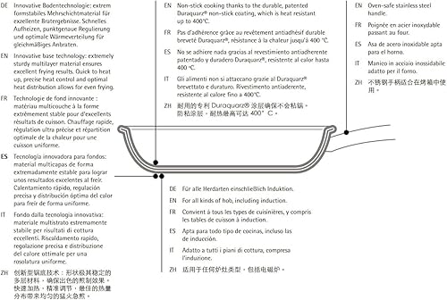 Miniatura 10 de WMF Sartén profesional para carnes de 11.0 in, ideal para sellar, material multicapa, control de calor rápido, sartén recubierta