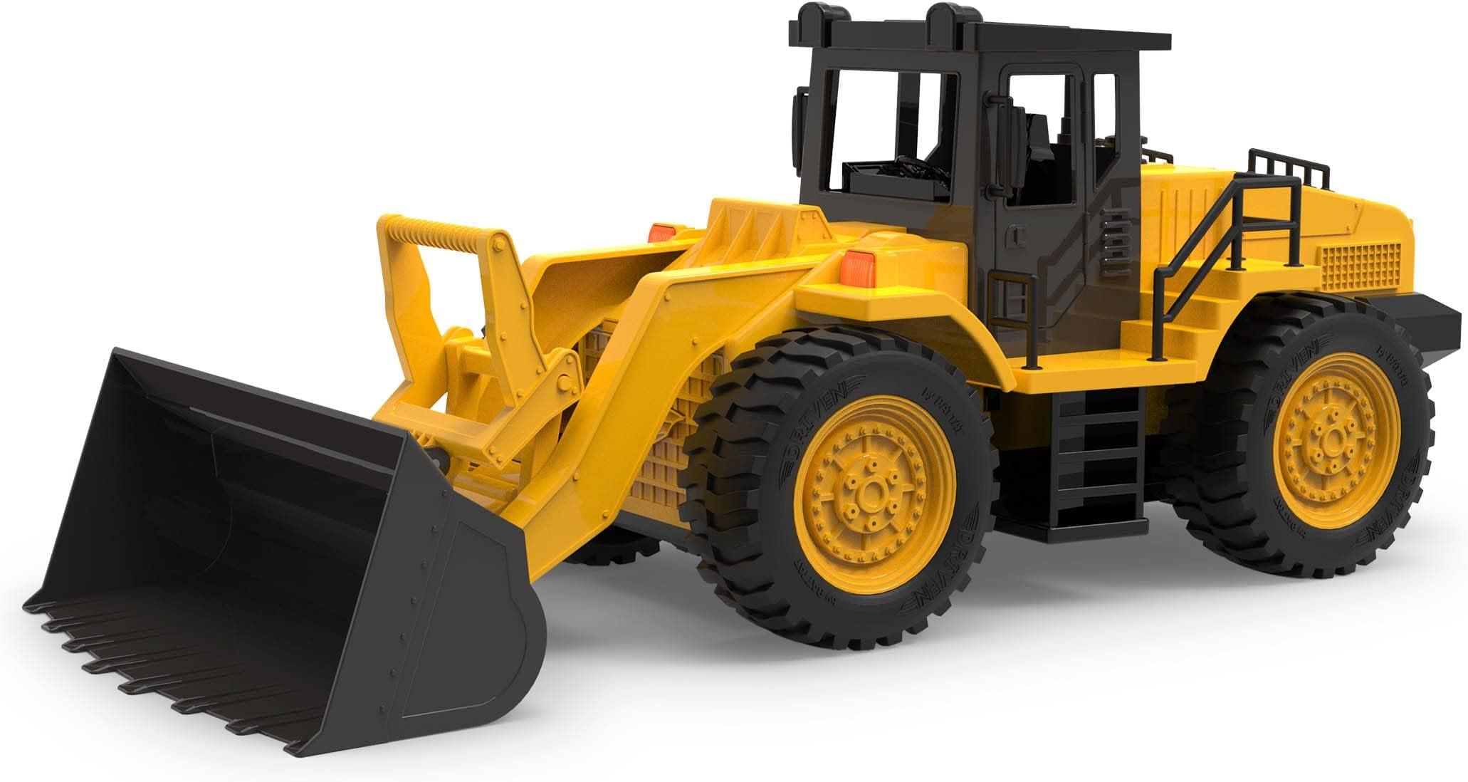 Large 17-Inch Front End Loader Toy – Construction Vehicle with Moving Bucket & Realistic Design – Toy for 3+ Years
