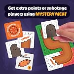 Jeu de cartes Joking Hazard Sosig - 120+ cartes familiales pour enfants et adultes, construisez le sosig le plus savoureux avec amusement et stratégie, comprend des cartes de sabotage de viande mystère et des cartes d'objectif