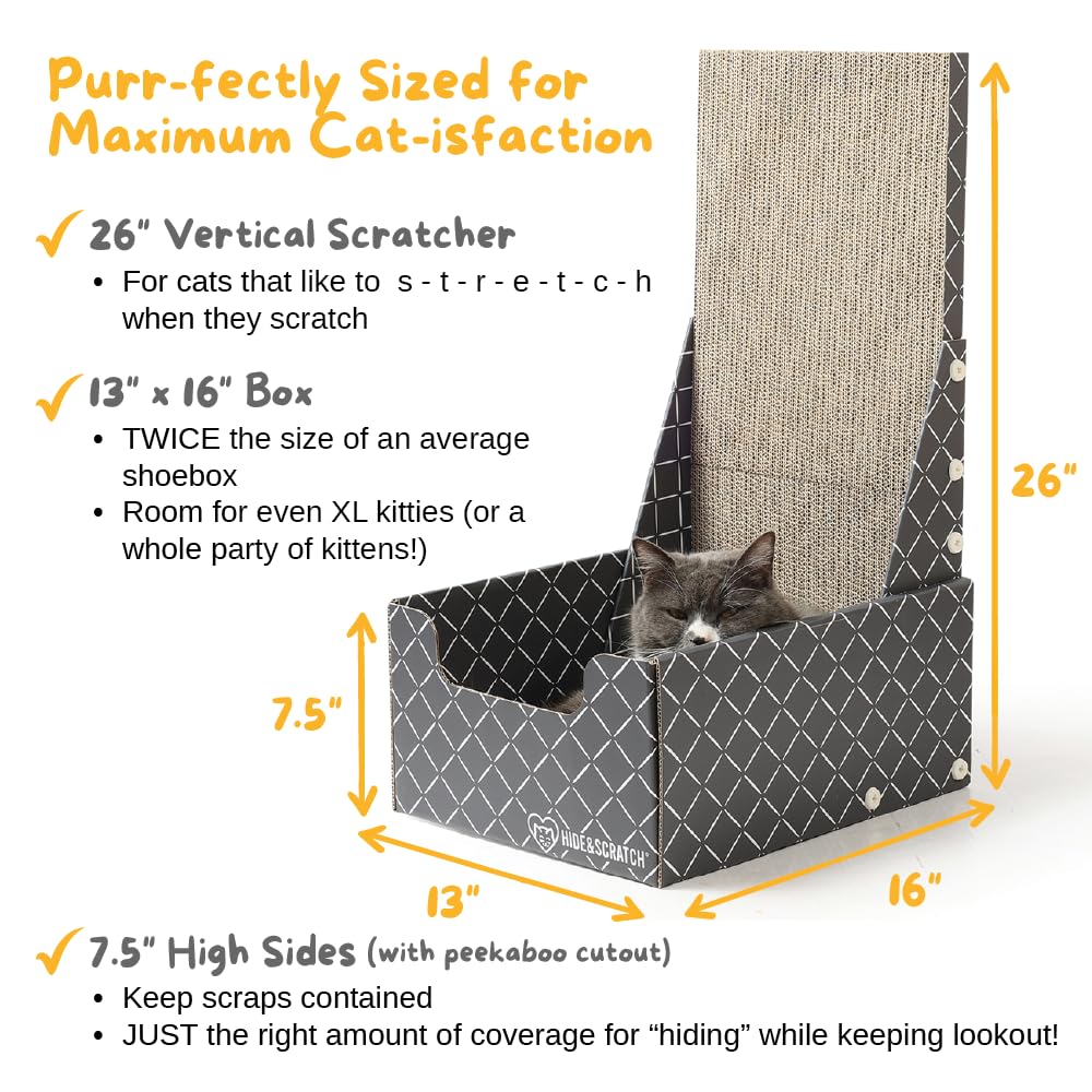 Hide & Scratch Tiragraffi verticale a forma di L