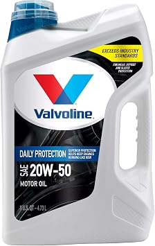 Valvoline Daily Protection SAE 20W-50 Conventional Motor Oil 5 QT