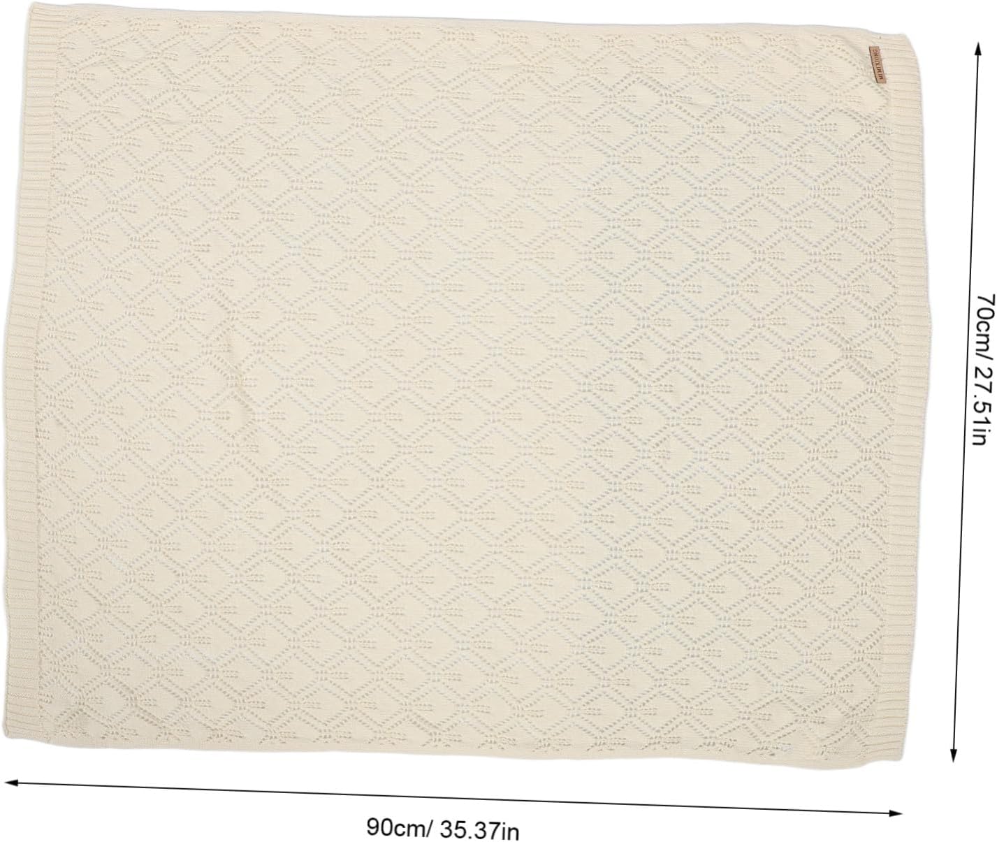 ABOOFAN Boy Girl Swaddle Blanket Soft and Breathable Receiving Blanket for Newborns for Strollers and Diaper Changes Lightweight Woolen Yarn