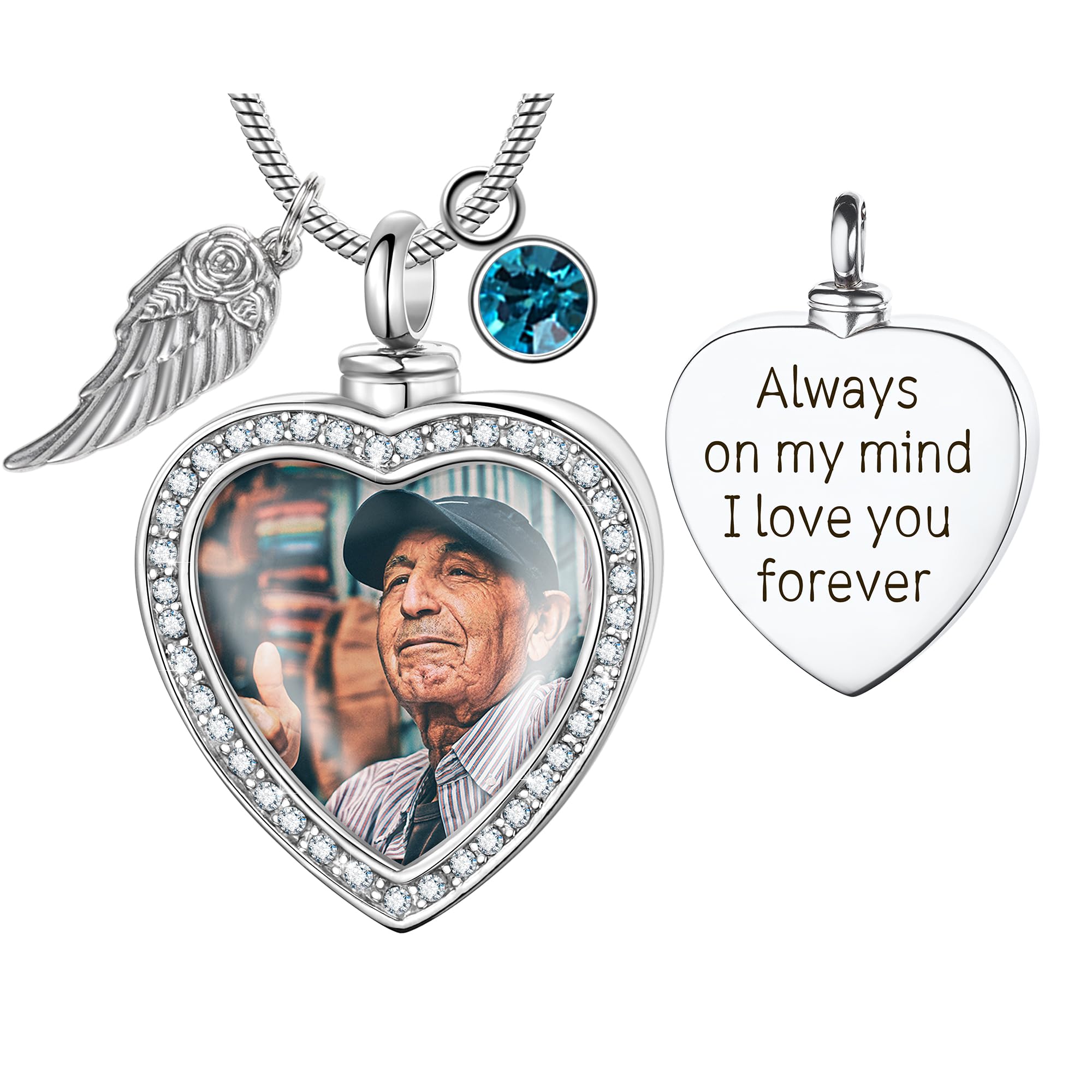Fanery Sue Urn Necklace Custom Photo Text