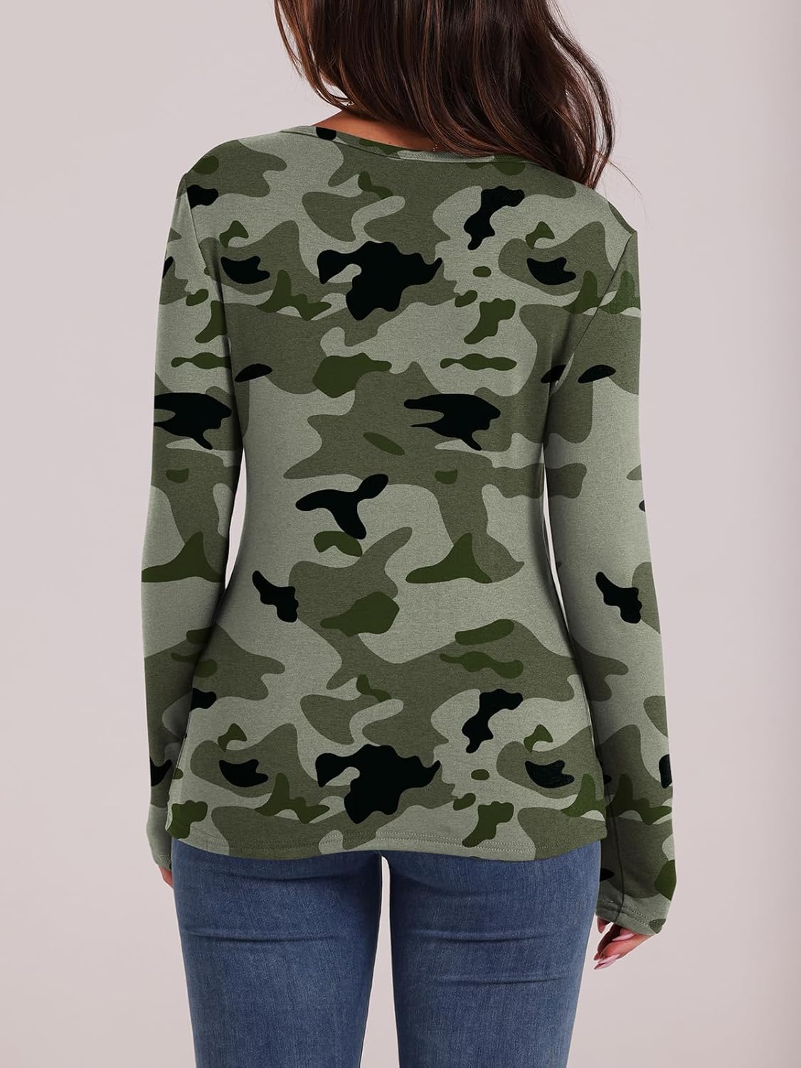 WIHOLL Long Sleeve Thermal Shirt for Women Light Fleece Tops Fall 2025 Crew Neck Casual Basic T-Shirts - Image 5