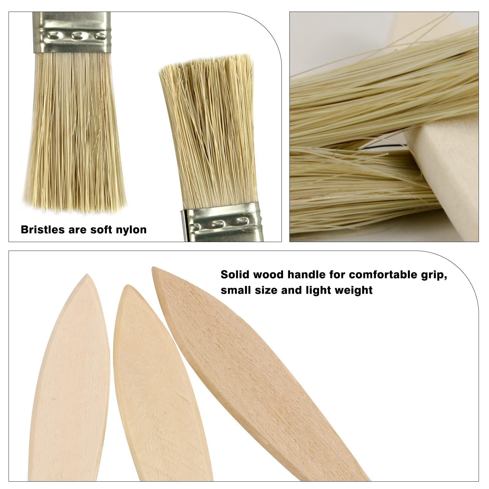 Paint Brushes - 48 Pack 1 Inch Chip Brushes -3