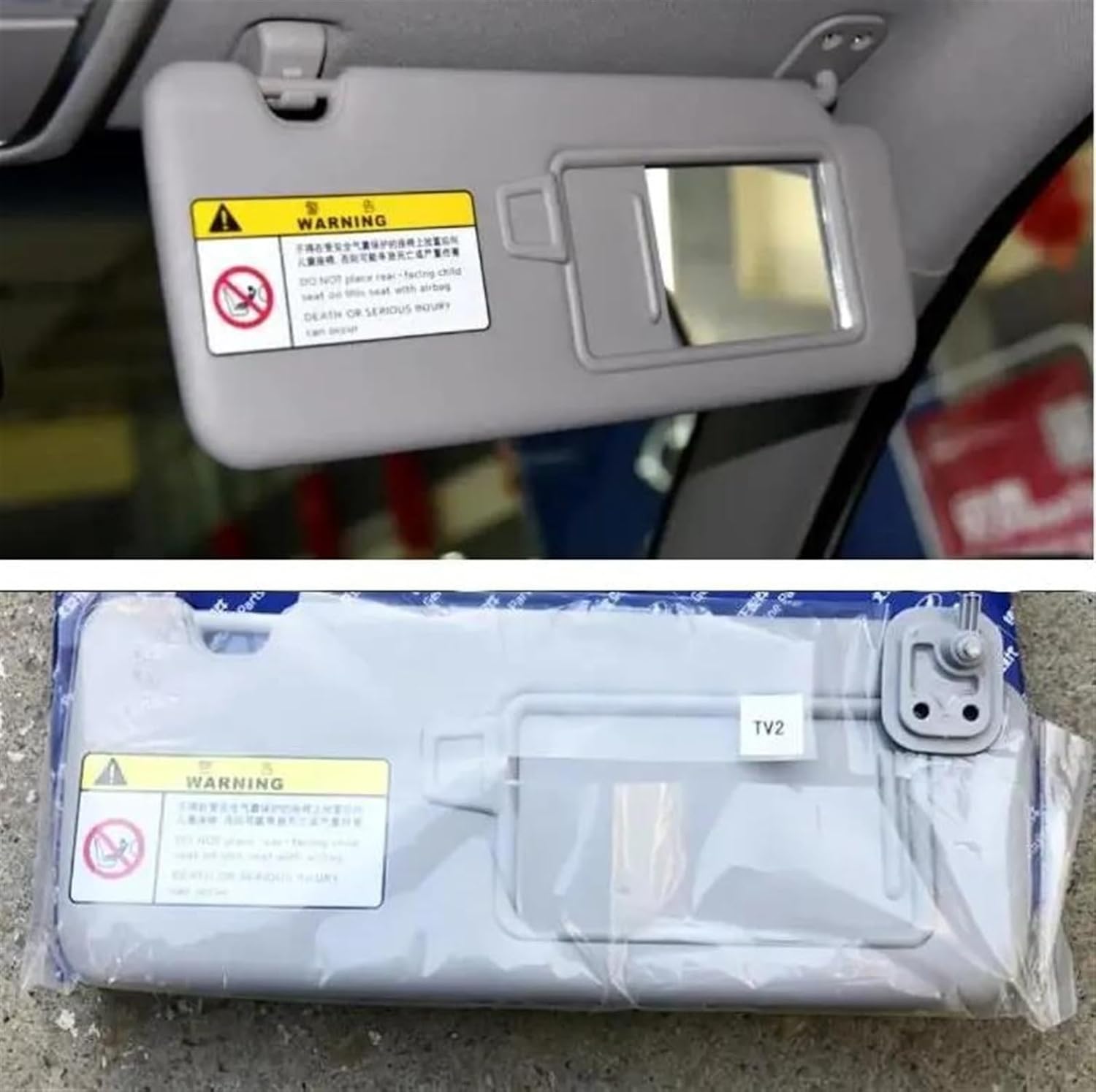Interior Sunvisor with Mirror Sunvisor(Left) Car Blocking Sunlight Visor Left Right Front Sun Visors for Hyundai Tucson 2015 2016 2017 2018 2019 2020 2021 2022
