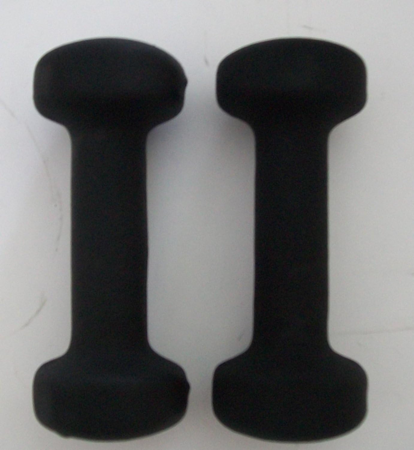 Gympak 15 lb. Black Neoprene Covered Dumbbells (Pair)
