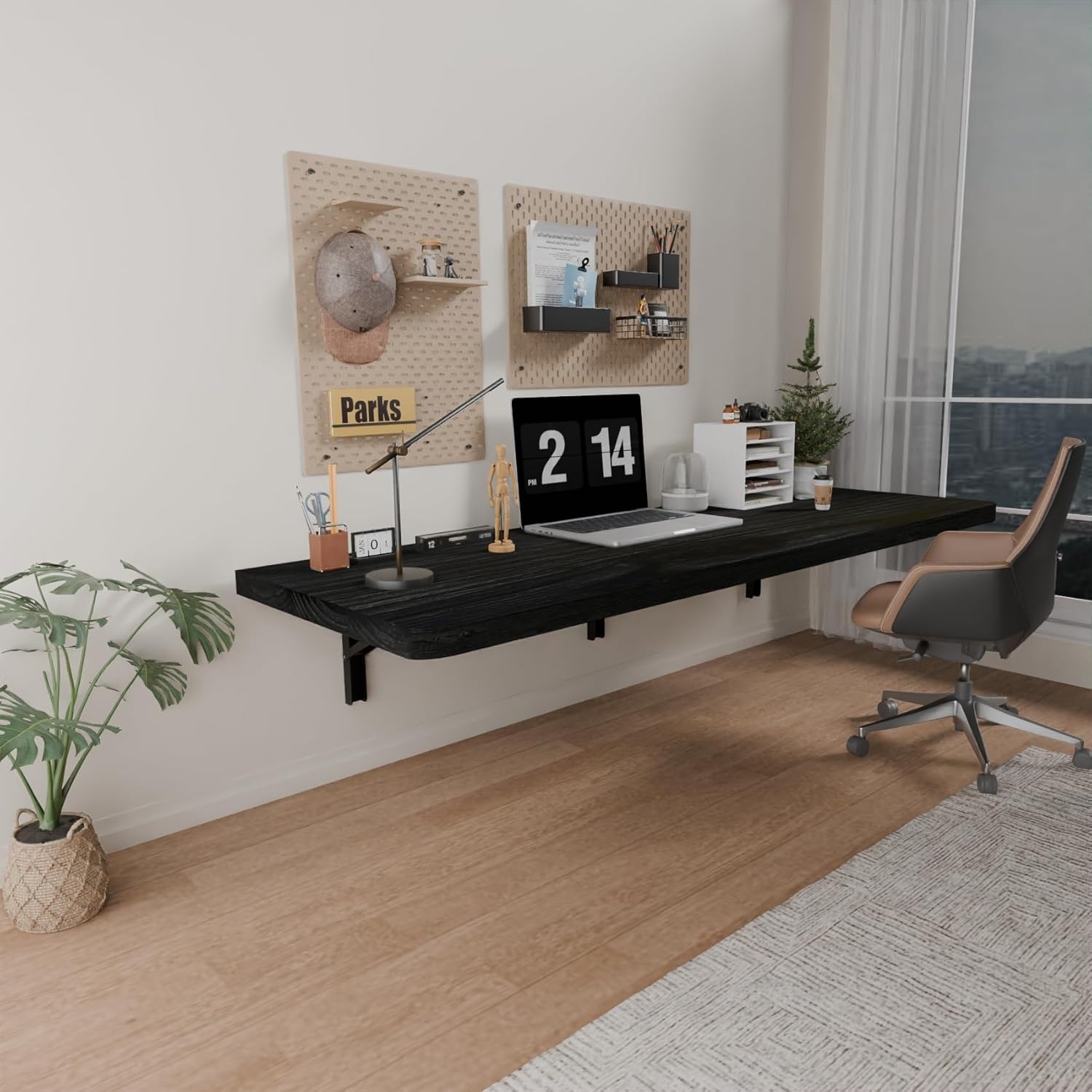 萩原 ドレッサー ロータイプ 伸縮式 デスク 2口コンセント 引出し付き