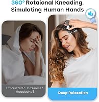 arboleaf Elektromos Fejmasszírozó IPX7 Vízálló 8 Cserélhető Masszázsfejjel és 3 Üzemmóddal - Fejbőr Masszírozó Relaxációhoz és Mélytisztítás 2
