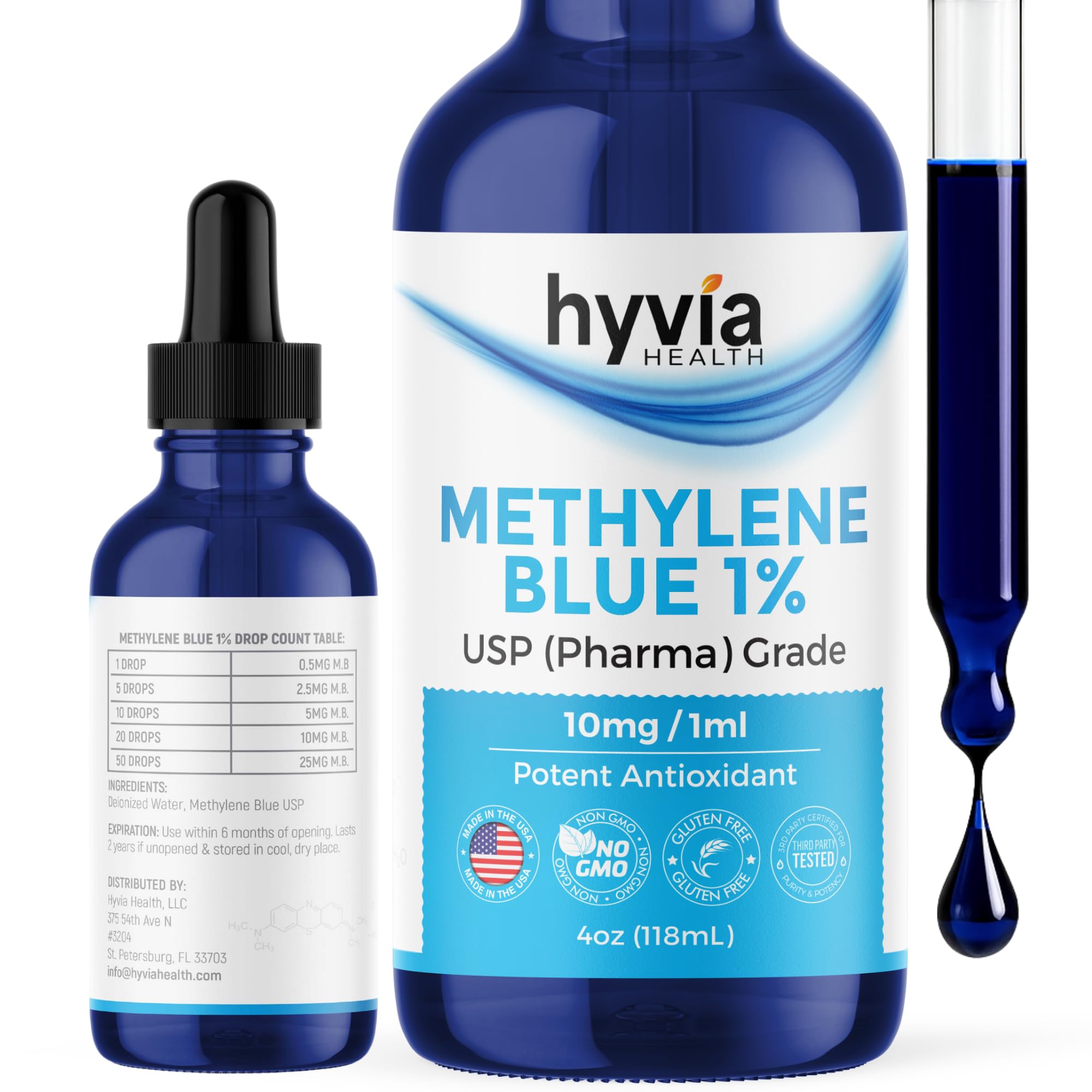 Methylene Blue 1 Value Size Usp Pharmaceutical Grade For Humans ...