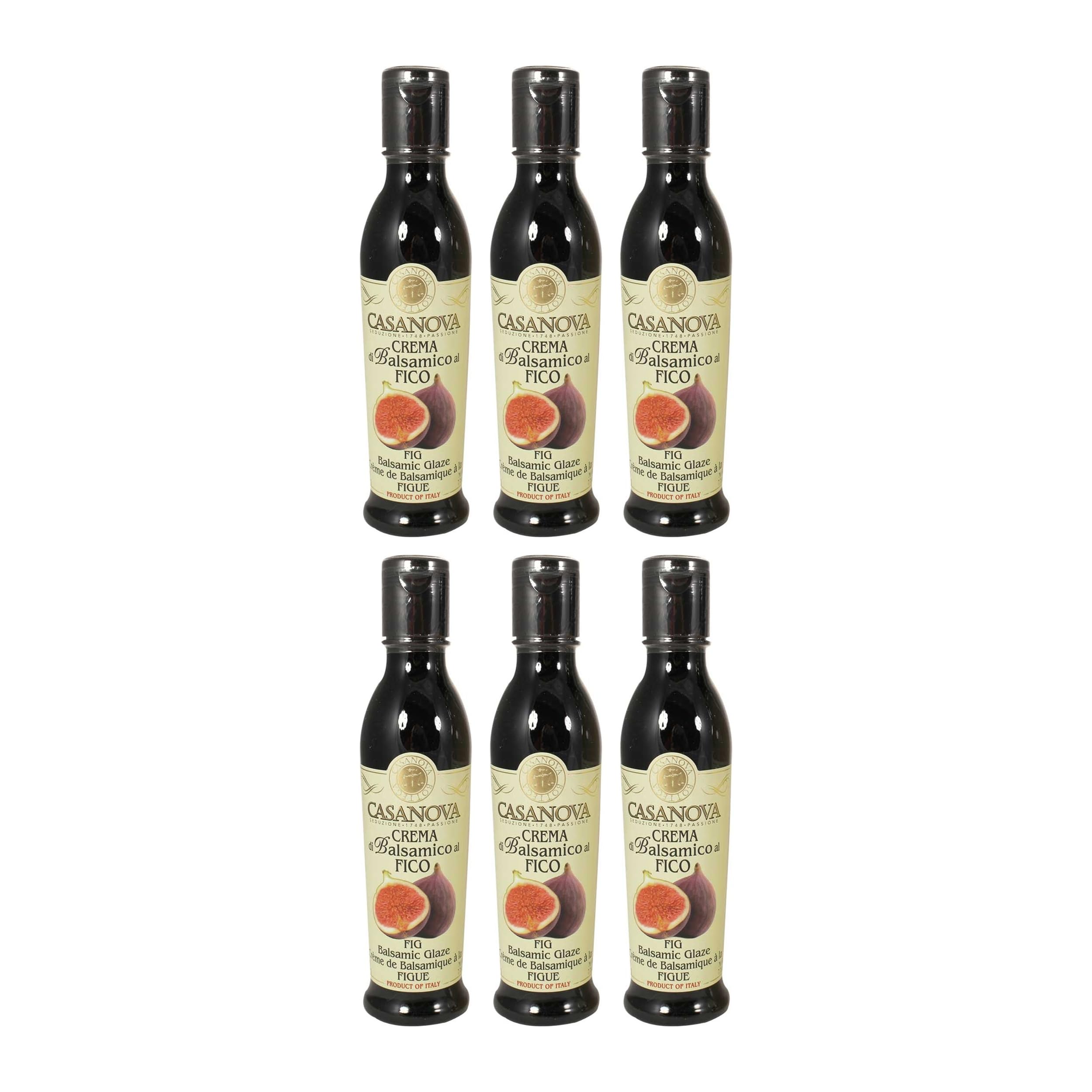CASANOVA Balsamico Creme Feige Italien inkl. FeinWert E-Book (6 x 220 g)