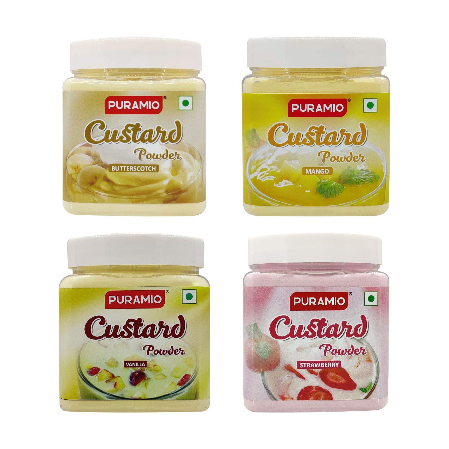 Puramio Custard Powder [Pack of 4]- Vanilla, Strawberry, Mango & Butterscotch, 250g Each (B08Z41GVZW) Amazon Price History, Amazon Price Tracker