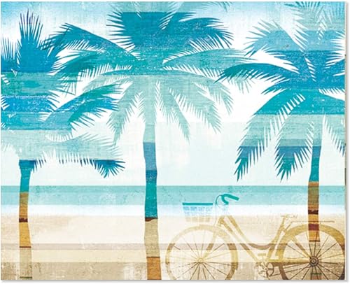 Cut N' Funnel Beachscapes - Tapete flexible de plástico para tabla de cortar, 15 x 11.5 pulgadas, fabricado en los Estados Unidos, decorativo,