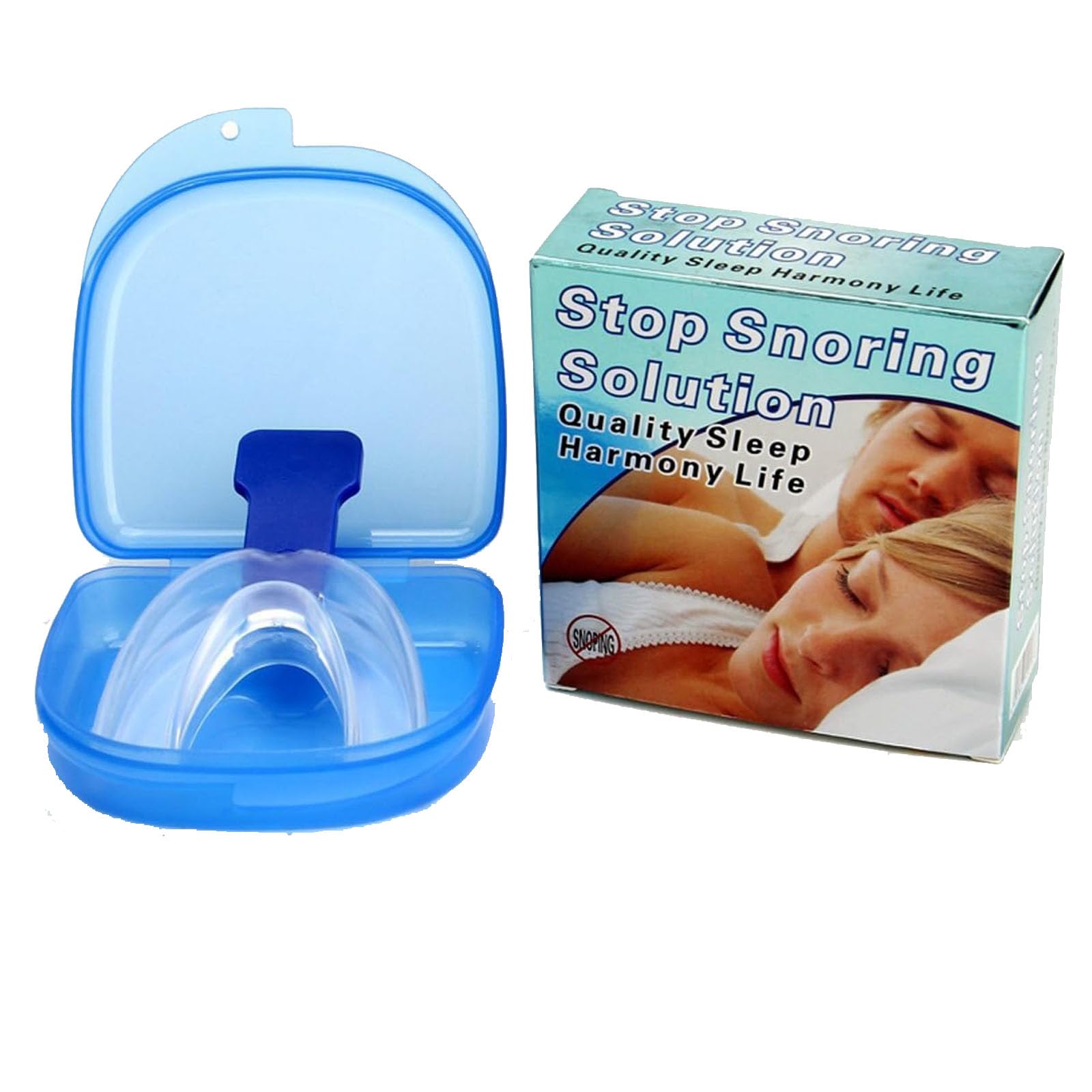 Anti Snoring Device-Anti Snoring Mouthpiece Device Mouth Guard - Effective Anti Snore Solution for Men and Women - Customizable Adjustable Comfortable