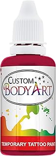 Custom Body Art 1-Ounce Pink Temporary Airbrush Tattoo Body Art Paint Alcohol Based