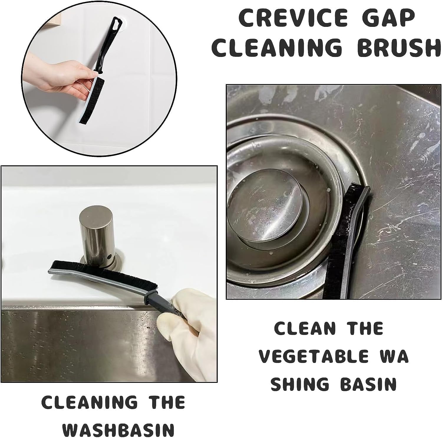 BEYOND BASIC 5 PCS Sliding Window Groove Cleaning Brush and Wire Brush Cleaning Tool, Window Slot Door Track Gap Dust Cleaning Brush (5 Cleaning Combo) 4