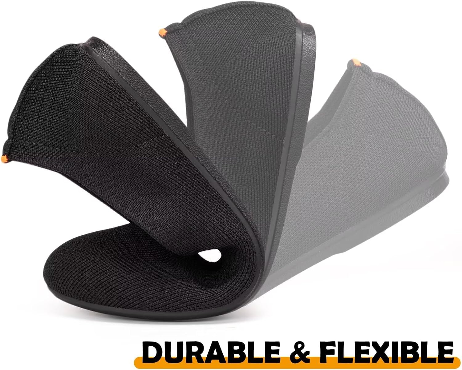 Frank Mully Women's Ballet Flats Round Toe Walking Flats Slip On Work Shoes Knitted Flats Shoes for Woman Soft Lightweight - Image 3