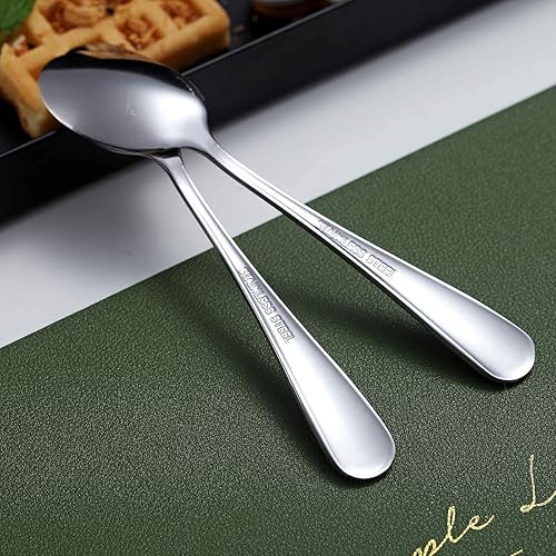 Miniatura 5 de Kyraton - Cucharas de café, cucharas de café expreso de 5.5 pulgadas, cucharas pequeñas de acero inoxidable, juego de cucharas pequeñas para