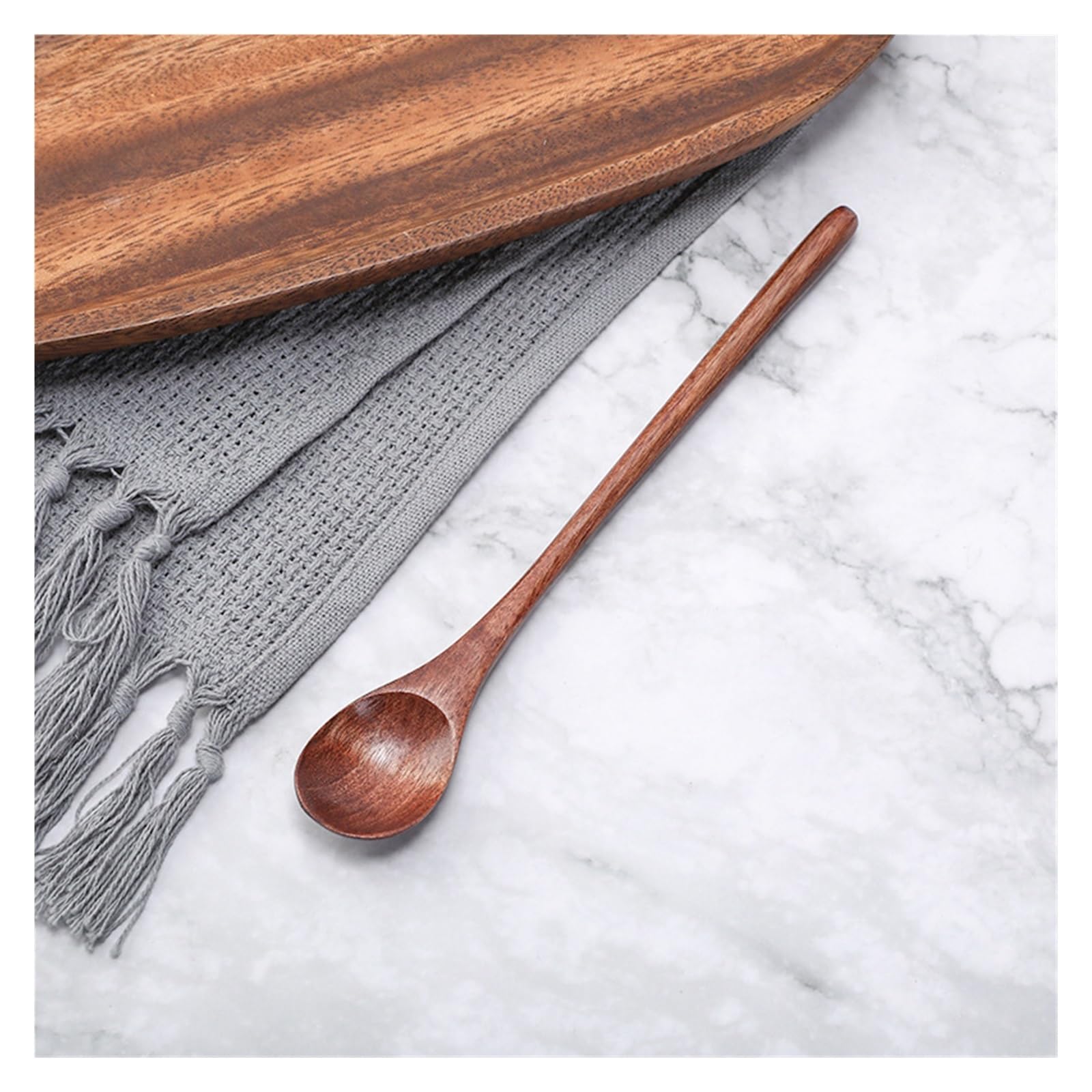 Kemutang Cuchara De Madera Cuchara De Madera Espátula De Madera Cuchara De Sopa De Estilo Japonés De Madera Maciza(3pcs)