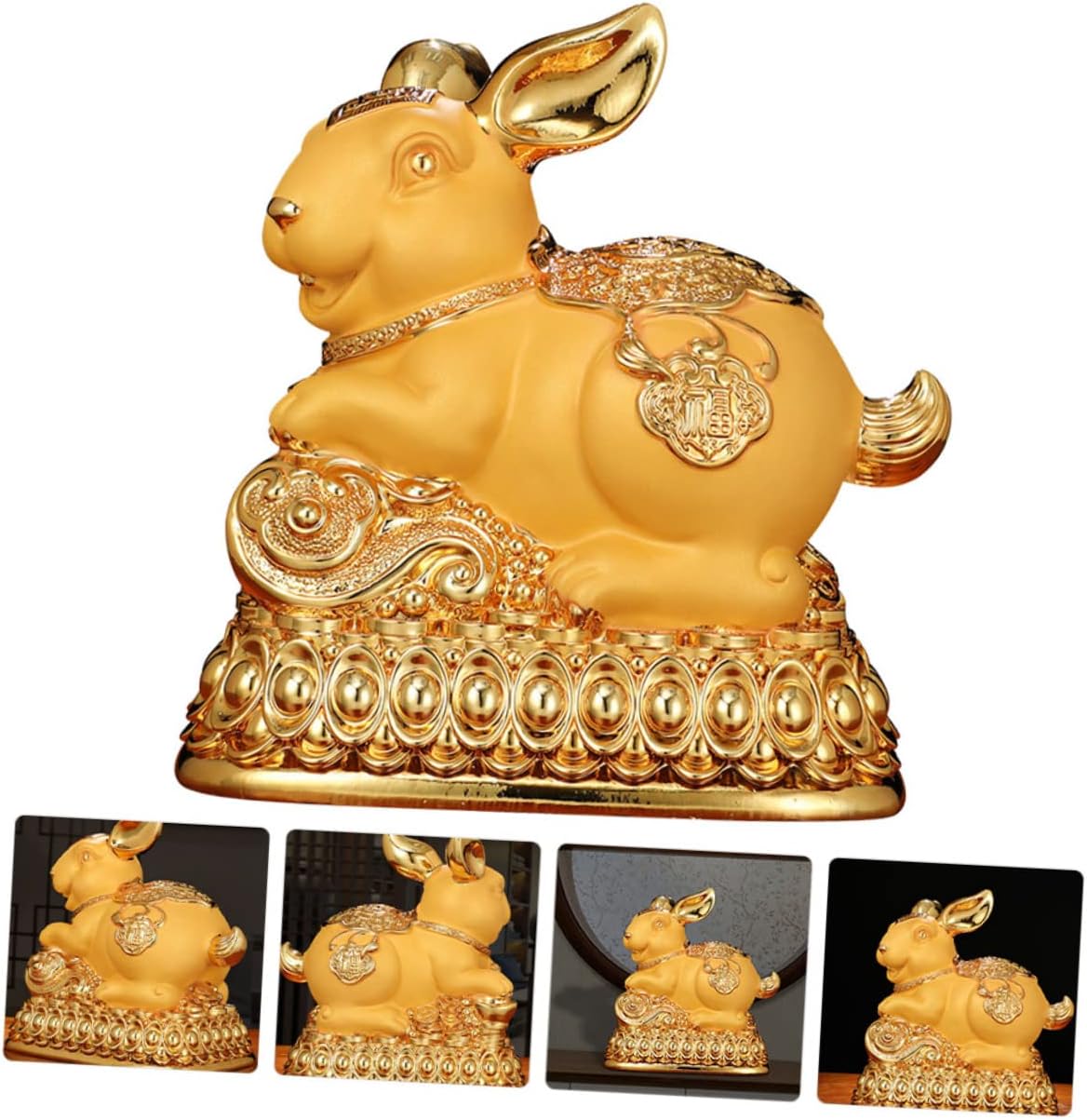 Unbreakable Ceramic Bunny Piggy Bank for Money Savings Boys and Girls Coin Jar Bunny Decor