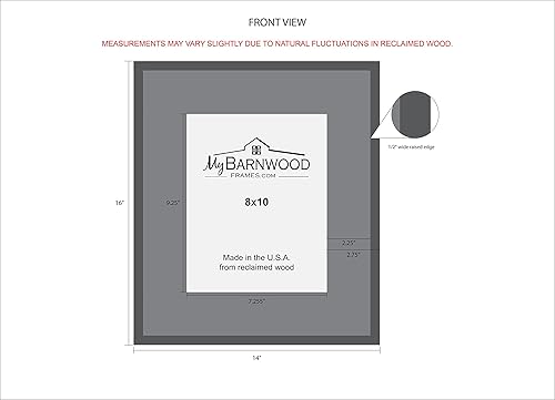 Miniatura 4 de My Barnwood Frames - Marco de fotos de madera de granero recuperada de la serie Lighthouse de 4 x 6 pulgadas (ancho del marco de 2 pulgadas)