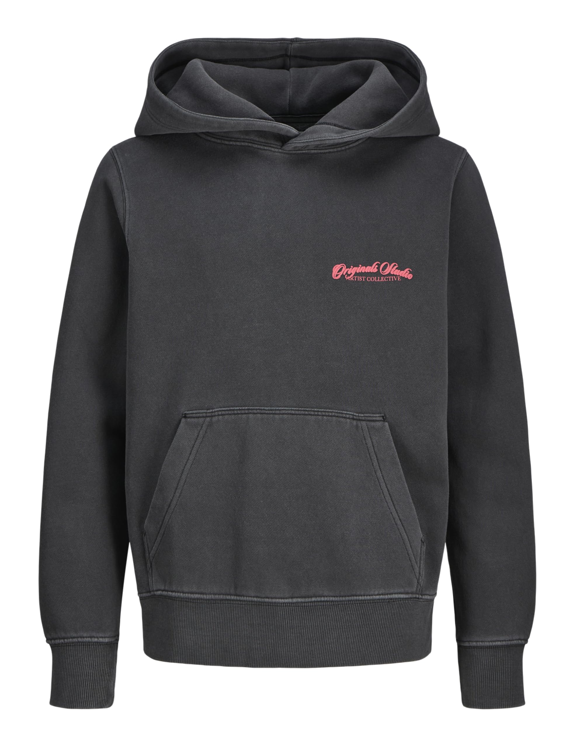 JACK & JONES Junior Jorinwood Wash Sweat Hood Jnr, black, 176