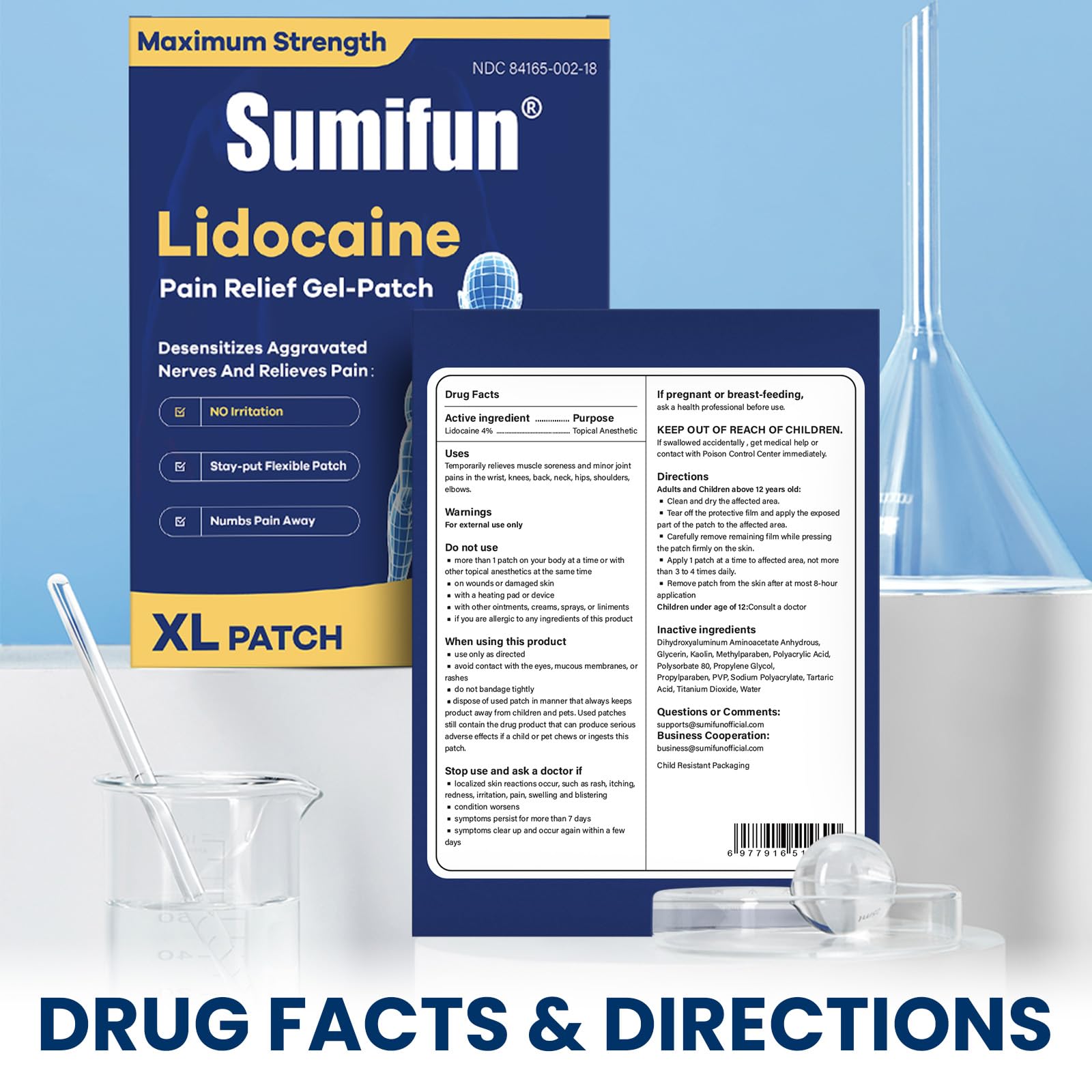 Sumifun 4% Lidocaine XL Pain Patches 18 Counts — Amazon image 8
